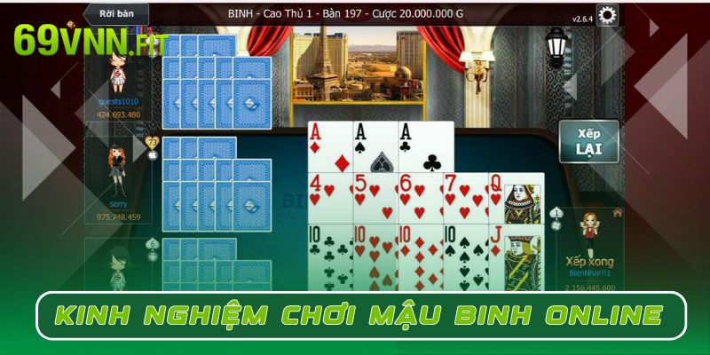 Chia sẻ kinh nghiệm chơi Mậu binh online bất bại 